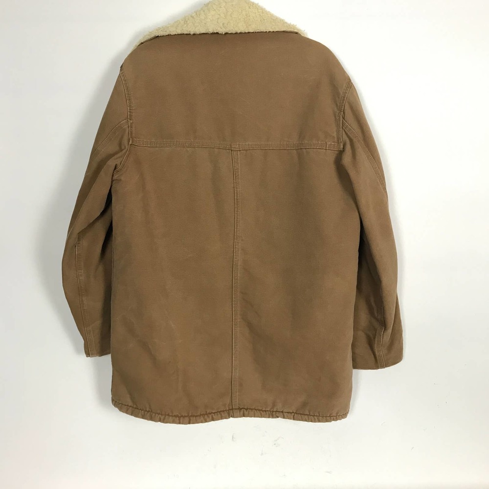 VTG 70s Carhartt Sherpa Canvas Barn Chore Coat 44 - Picture 6 of 8